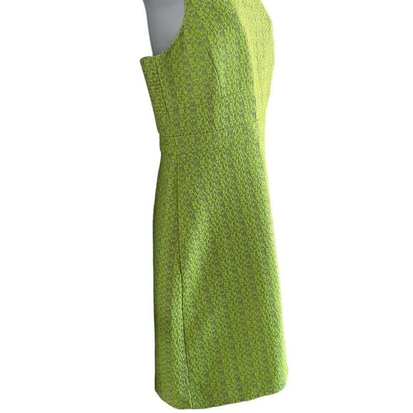 J. Crew Neon Tweed Green and Grey Dress Racerback - Picture 4 of 6